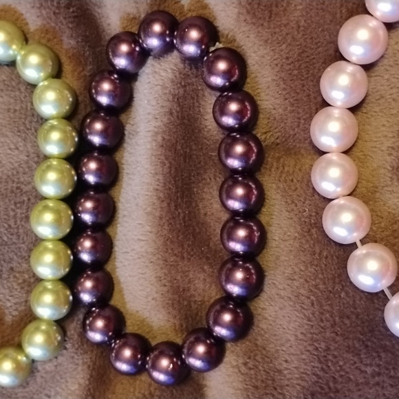 Lot Of KJL Faux Pearl Bracelet - Picture 3 of 6